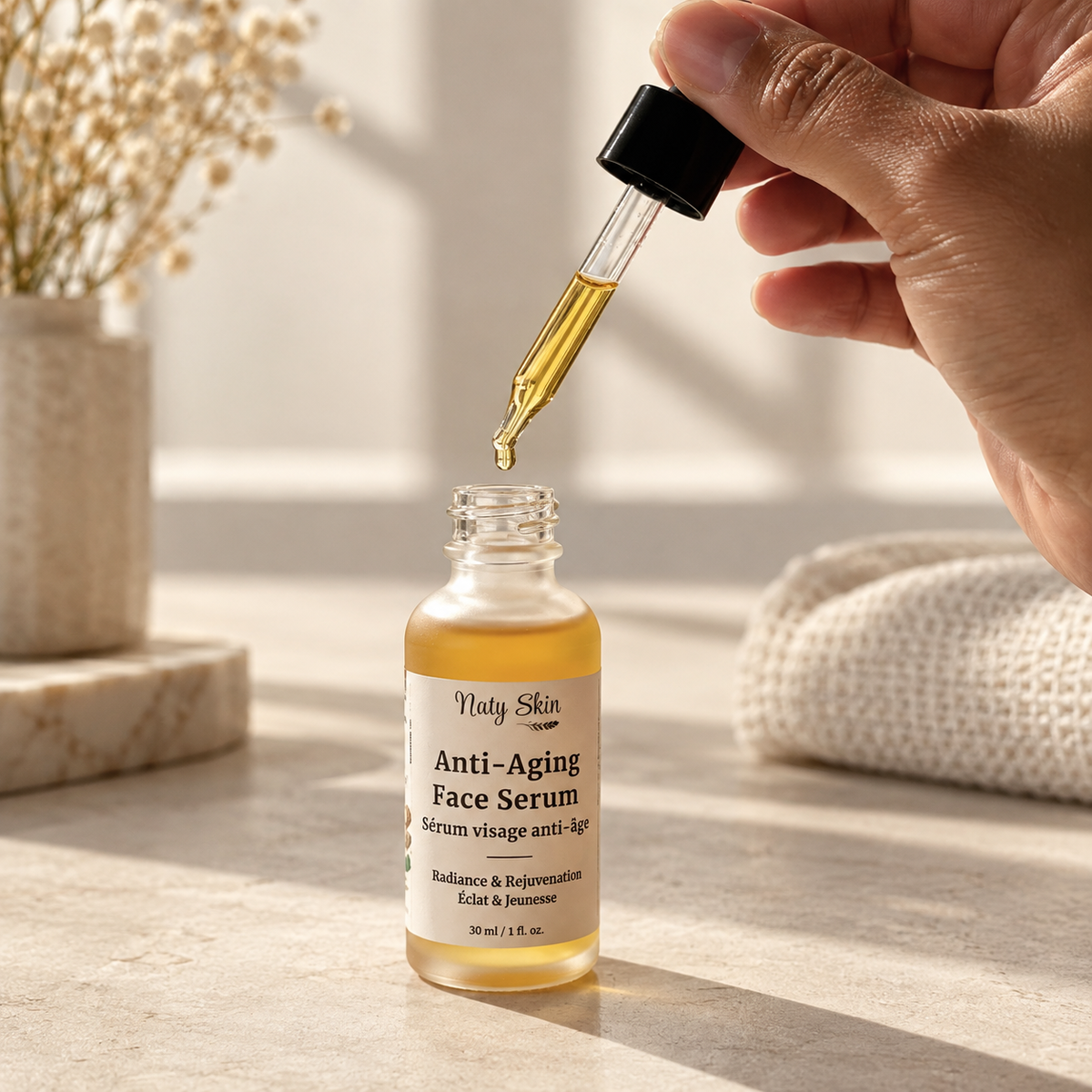 Anti-Aging Face Serum — Plumps, Smooths & Glows Without Retinol by Naty Skin